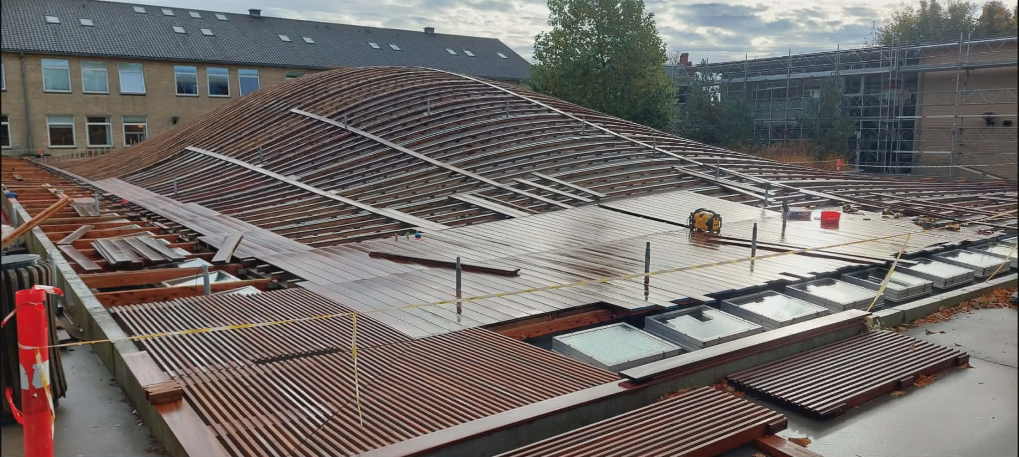 Tagkonstruktion og træarbejde